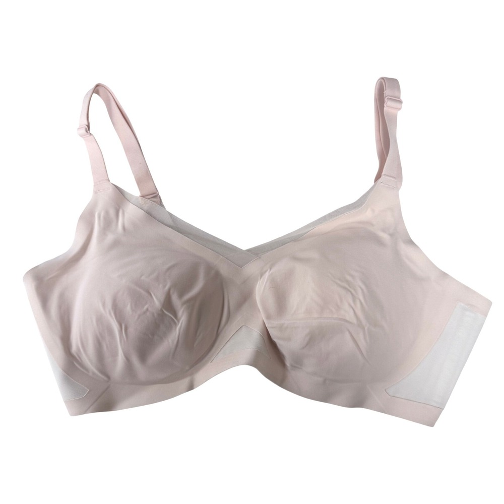 Honeylove Crossover Bra Blush Pink Wire-Free Mesh Support LWBR0302 Size M